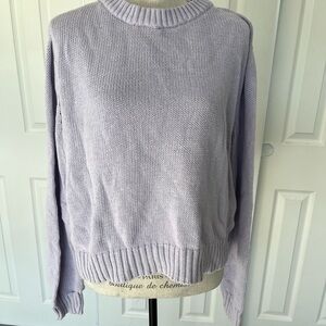 Purple Lilac Women’s Organic Cotton Sweater Pact M